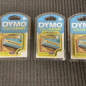 Brand New 3-Pack DYMO COLORPOP! D1 2056090 Label Maker Tapes.